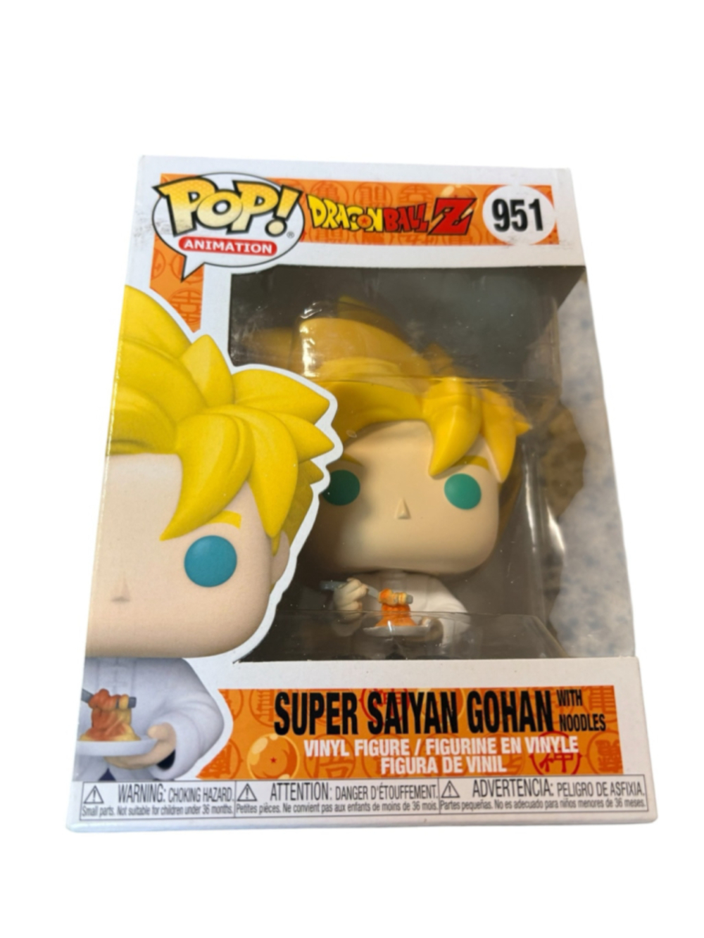Funko Pop! Animation: Dragon Ball Z - Super Saiyan Gohan with Noodles #951 colle